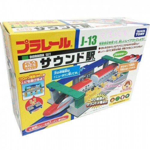 Load image into Gallery viewer, Takara Tomy PA Plarail Accessory J-13 Sound Station Diorama Set Toys Japan
