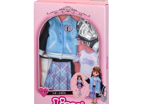 Load image into Gallery viewer, Takara Tomy Licca Chan Doll Dress - LW-11 Sports Mix Licca (NO DOLL)

