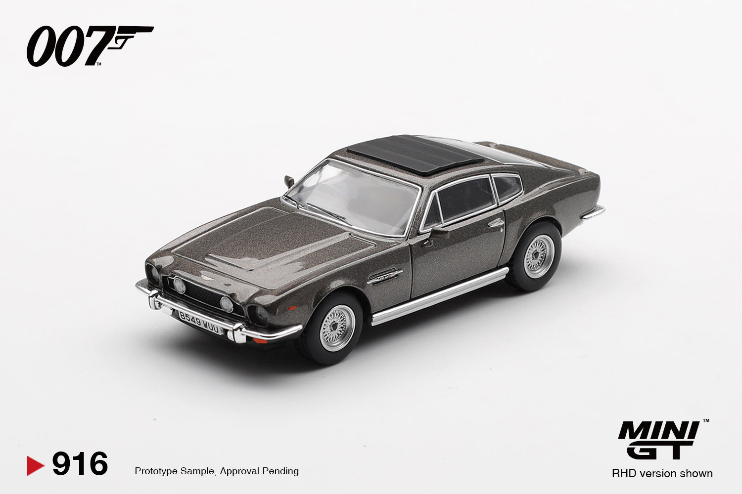 (Pre-order) Mini GT #922 Aston Martin V8 Vantage The Living Daylights 007 Model