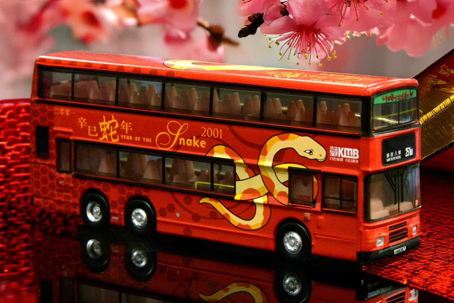 Tiny City Die-cast Model Car - KMB VOLVO Olympian 11m - Year of the Snake 2001