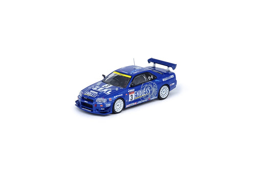 Load image into Gallery viewer, INNO64 1/64 NISSAN SKYLINE GT-R (R34) #3 ENDLESS ADVAN Super Taikyu
