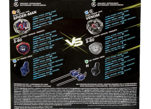 Load image into Gallery viewer, Takara Tomy Beyblade X BX-00 Spider-Man and Venom Multipack Set 3-60F
