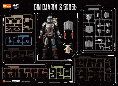 Load image into Gallery viewer, Blokees Star Wars The Mandalorian &amp; Grogu CC05 Series - Din Djarin &amp; Grogu
