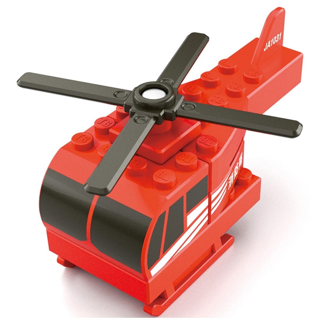 Takara Tomy Tomica Plarail Blocks Fire Helicopter set