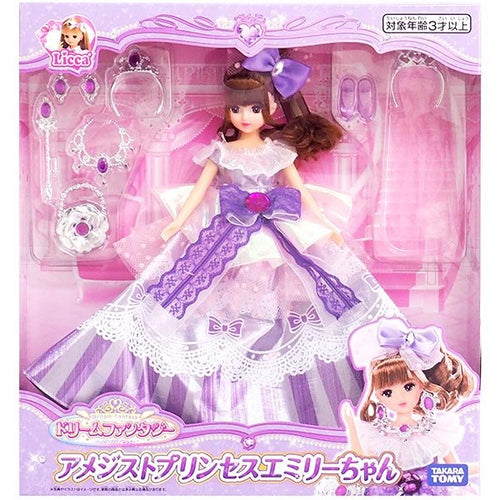 Load image into Gallery viewer, Takara Tomy Licca Chan Doll play set - Dream Fantasy Amethyst Princess Emily
