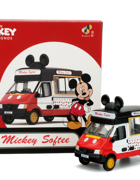 TINY x Disney Vehicle - 1/72 Hong Kong Ice Cream Van x Mickey Model Car