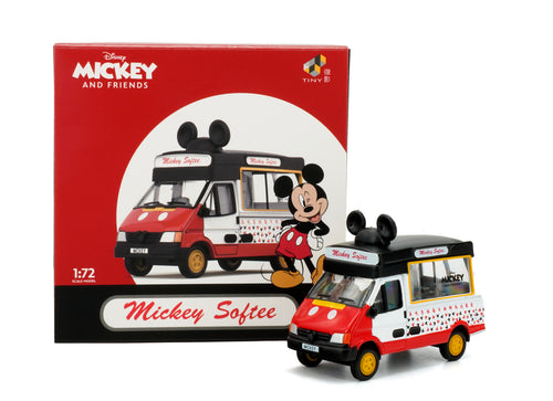 Load image into Gallery viewer, TINY x Disney Vehicle - 1/72 Hong Kong Ice Cream Van x Mickey Model Car
