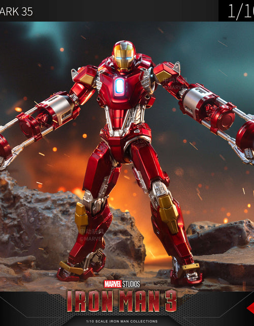 Load image into Gallery viewer, ZD Toys Marvel Avengers 1/10 Iron Man MK35 Action Figure Set
