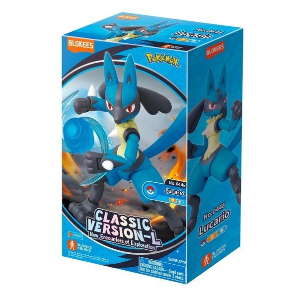 Blokees Pokemon Classic Version-L Lucario Buildable Action Figure Model Kit