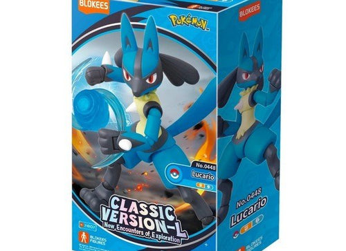 Load image into Gallery viewer, Blokees Pokemon Classic Version-L Lucario Buildable Action Figure Model Kit
