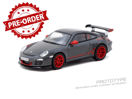 (Pre-order) Tarmac Works Porsche 911 GT3 RS (Type 997.2) Grey Diecast Model Car