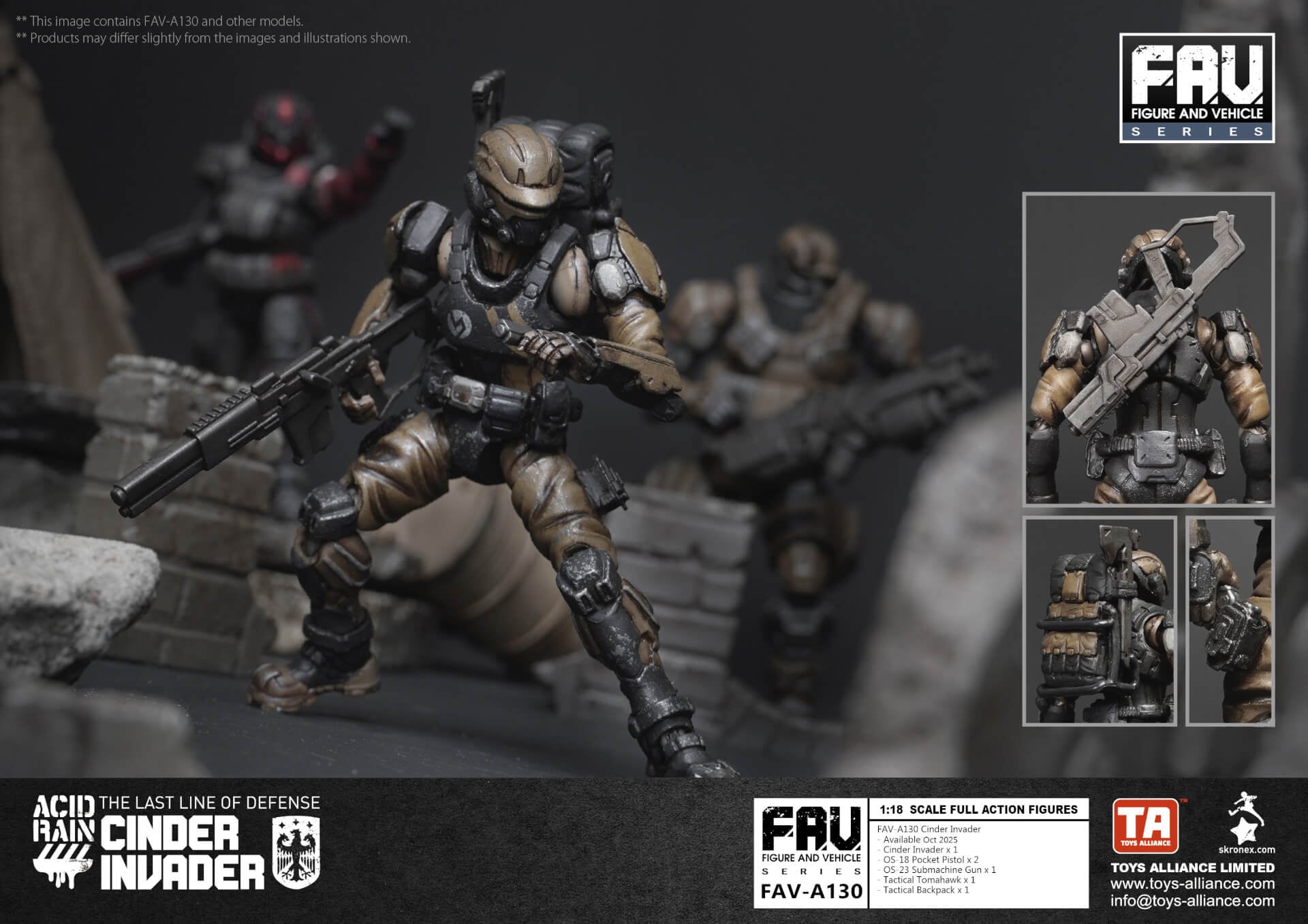 Acid Rain x Toy Alliance FAV-A130 Cinder Invader Cinder Invader 1/18 Figure