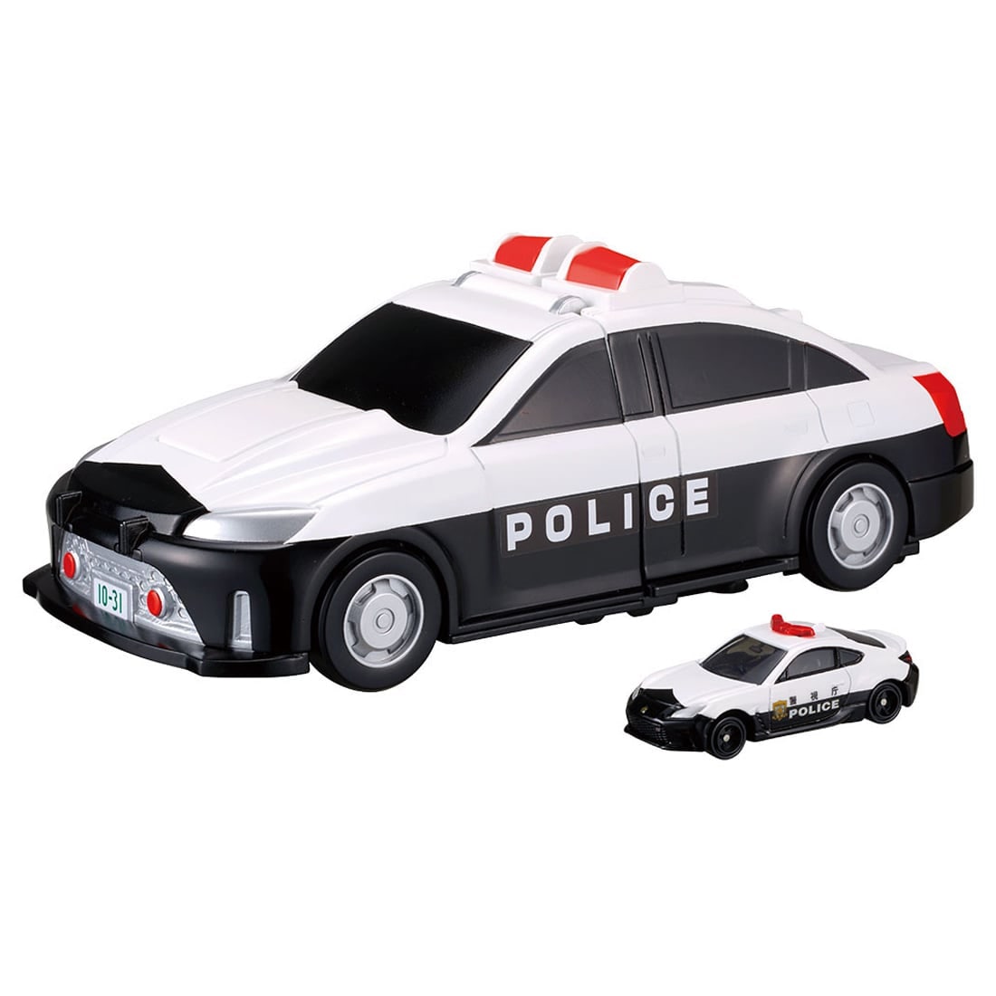 Takara Tomy World Tomica Vehicle Town Transforming Patrol Car (with Tomica Car)