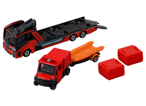 Load image into Gallery viewer, Takara Tomy Tomica No.132 Morita Small Off-Road Fire Truck Red Ladybug Transport
