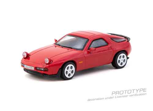 Load image into Gallery viewer, (Pre-order) Tarmac Works Porsche 928 S Red 1/64 Diecast Model Car
