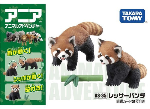 Load image into Gallery viewer, Takara Tomy ANIA Animal Advantage AS-35 RED PANDA with Bamboo Action figure

