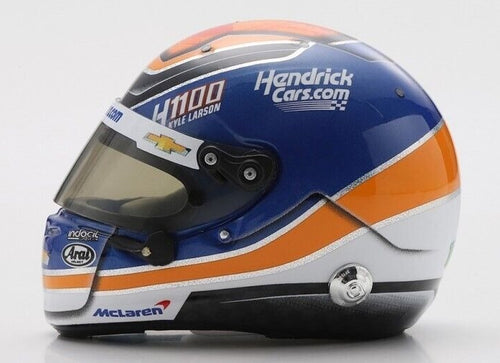 Load image into Gallery viewer, Spark 1/5 Mini Replica Helmet 2024 Kyle Larson Arrow McLaren H1100 Arai
