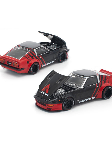 (Pre-order) POPRACE 1/64 PANDEM 280ZX ADVAN Diecast Model Car