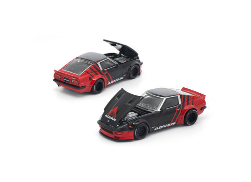 Load image into Gallery viewer, (Pre-order) POPRACE 1/64 PANDEM 280ZX ADVAN Diecast Model Car
