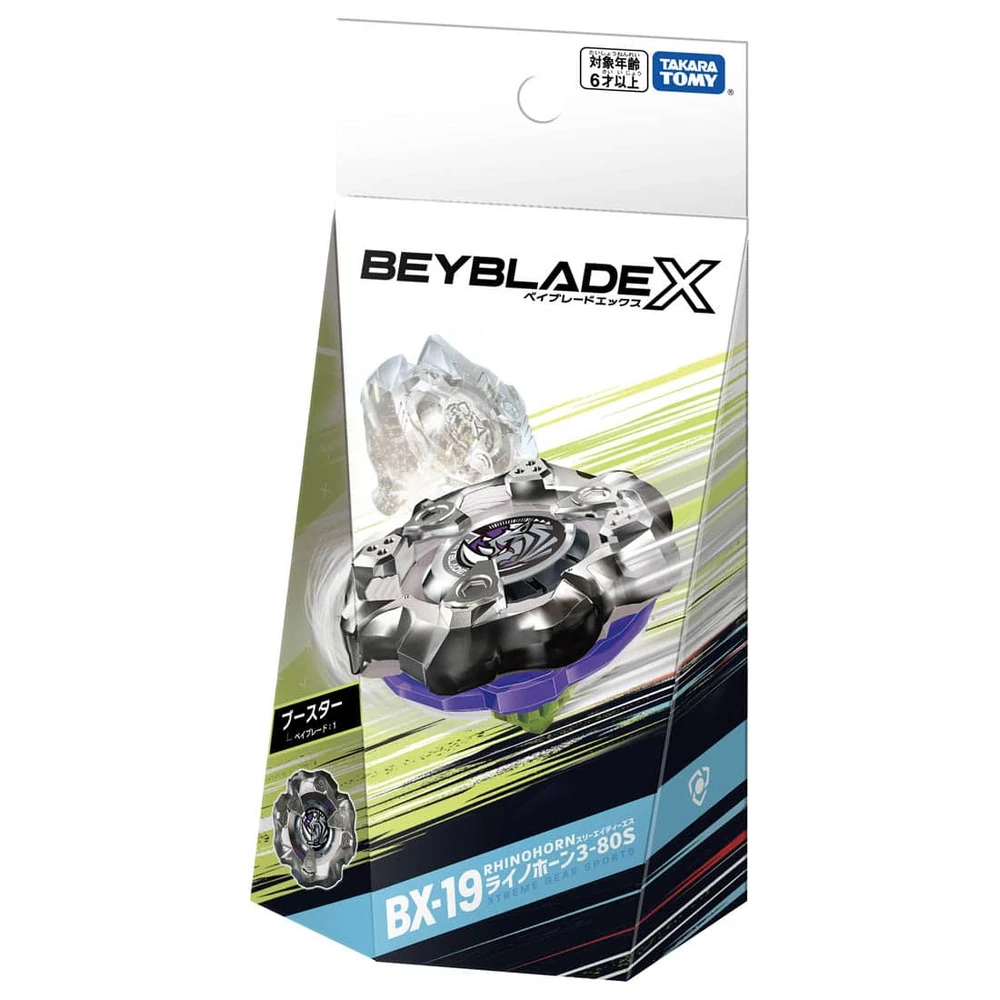 Takara Tomy Beyblade X Booster BX-19 Rhino Horn 3-80S