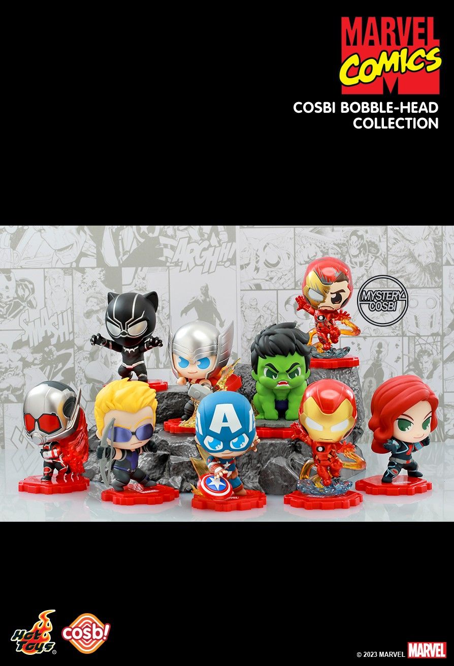 Hot Toys Cosbi Bobble-Head Collection Marvel Studios: Avengers  8 Figures Set