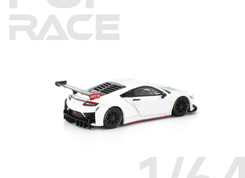 Load image into Gallery viewer, (Pre-order) POPRACE 1/64 HONDA NSX GT3 EVO22 - WHITE Diecast Model Car
