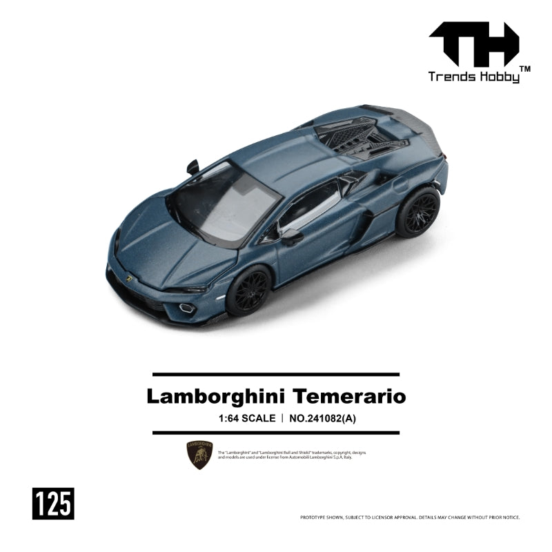 (Pre-order) Trends Hobby 1/64  Diecast Lamborghini Temerario- Matte Blue