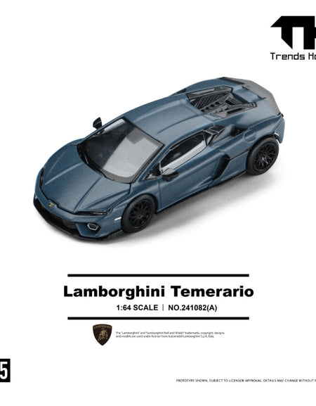 (Pre-order) Trends Hobby 1/64  Diecast Lamborghini Temerario- Matte Blue