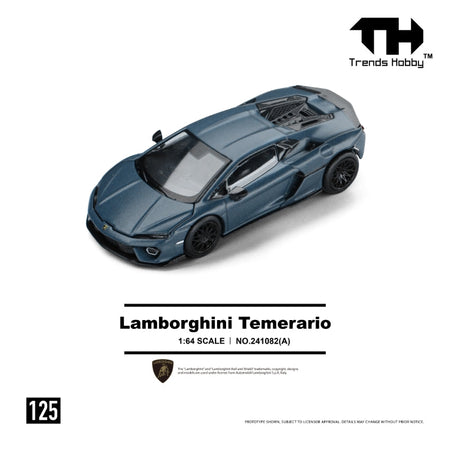 (Pre-order) Trends Hobby 1/64  Diecast Lamborghini Temerario- Matte Blue