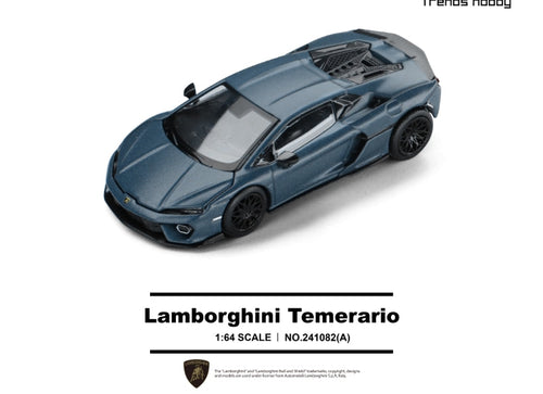 Load image into Gallery viewer, (Pre-order) Trends Hobby 1/64  Diecast Lamborghini Temerario- Matte Blue
