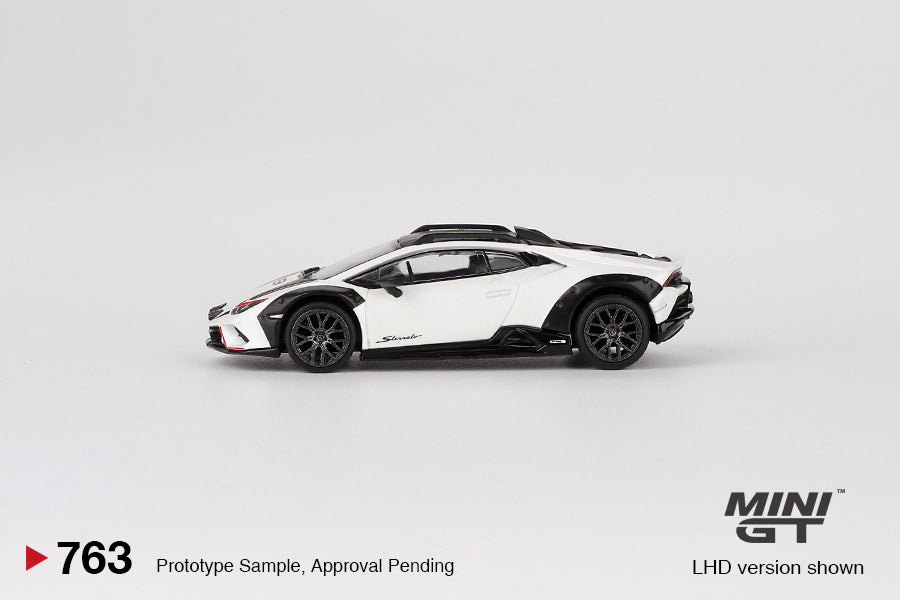 Mini GT #763 1/64 Lamborghini Huracan Sterrato Bianco Asopo (RHD)
