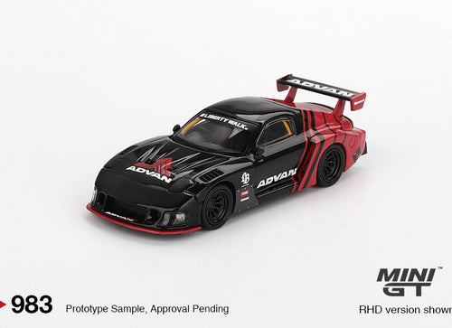 Load image into Gallery viewer, Mini GT #983 Mazda RX-7 LB-Super Silhouette Advan RHD Model Car
