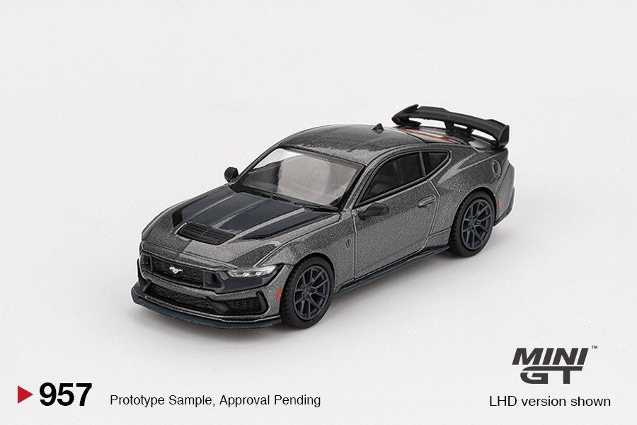 Mini GT #957 1/64 Ford Mustang Dark Horse  2024 Carbonized Gray RHD