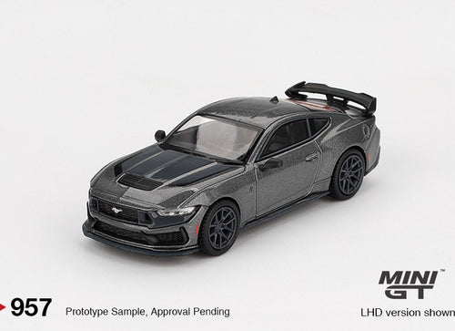 Load image into Gallery viewer, Mini GT #957 1/64 Ford Mustang Dark Horse  2024 Carbonized Gray LHD
