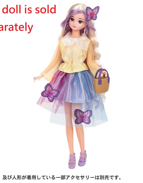 Load image into Gallery viewer, Takara Tomy Licca Chan Doll Dress - Papillon Picnic Dress with accessories Set

