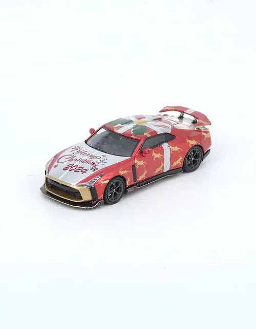 Load image into Gallery viewer, INNO64 1:64 NISSAN GT-R50 “X’MAS 2024” Special Edition Chrome Random Chase Car
