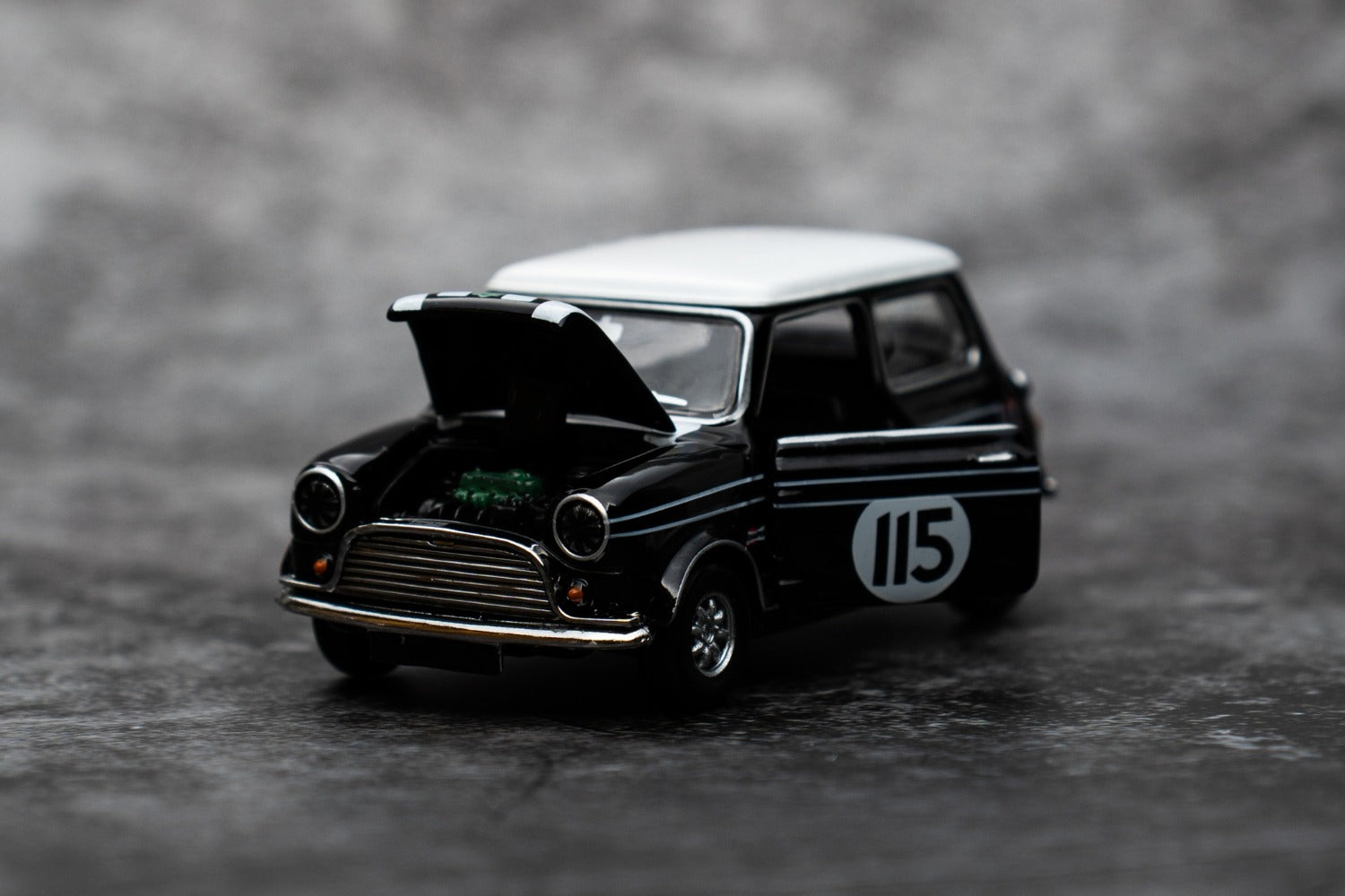 Tiny City Die-cast Model Car - 1/50 Mini Cooper Black (115)