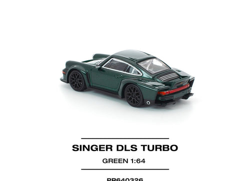 Load image into Gallery viewer, (Pre-order) POPRACE 1/64 SINGER DLS TURBO (ROAD) GREEN Diecast Model Car
