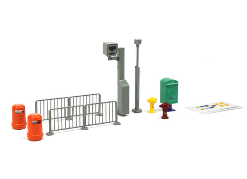Load image into Gallery viewer, TINY Hong Kong City Ax8 1/4 Road Accessory Set Color Painted Model Dioramas
