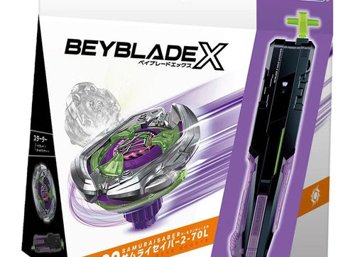 Load image into Gallery viewer, Takara Tomy Beyblade X Starter Set UX-09 Samurai Saber 2-70L
