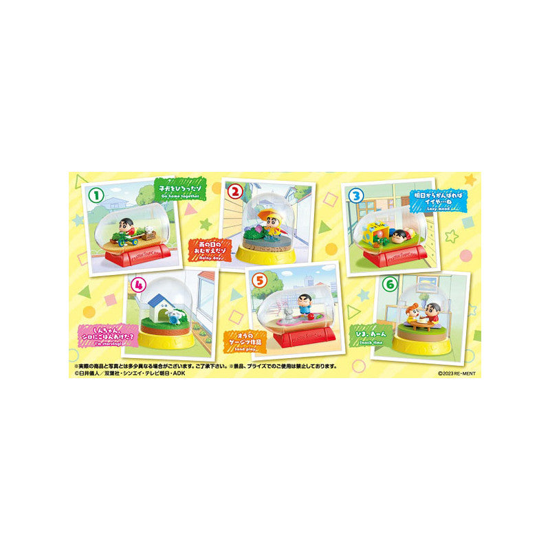 Re-Ment Crayon Shin-chan Terrarium Every Day Is Fun! (Set of 6)