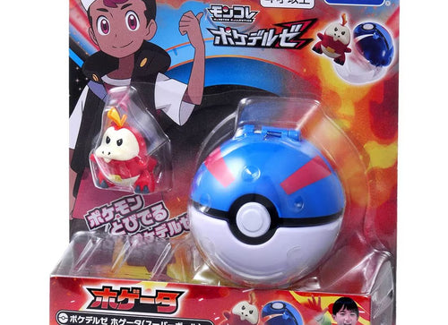Load image into Gallery viewer, Takara Tomy Pokemon Moncolle Monster Collection Pokedel-Z Fuecoco Super Ball
