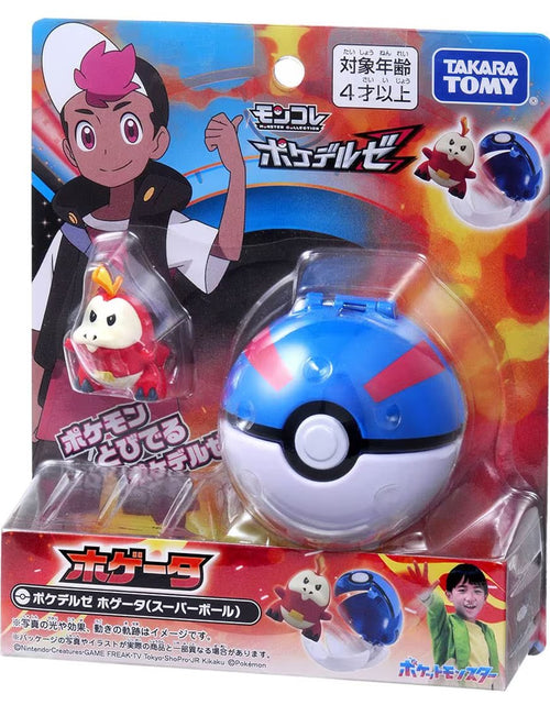Load image into Gallery viewer, Takara Tomy Pokemon Moncolle Monster Collection Pokedel-Z Fuecoco Super Ball

