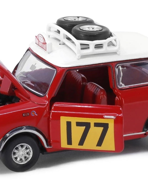 Load image into Gallery viewer, TINY Hong Kong #177 Mini Cooper Rally Red Mk1 Scale 1:50 Diecast Mini  Car
