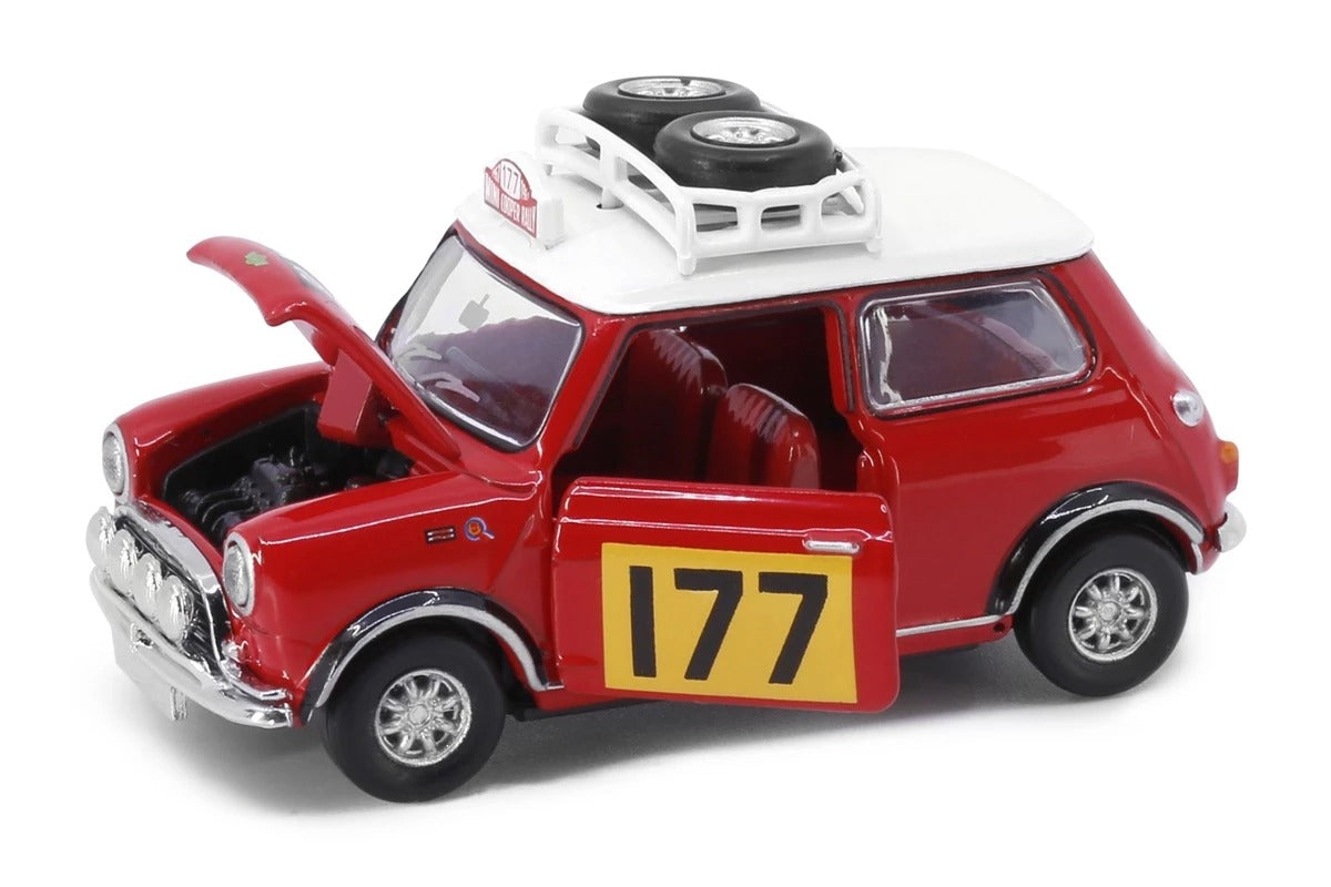 TINY Hong Kong #177 Mini Cooper Rally Red Mk1 Scale 1:50 Diecast Mini  Car