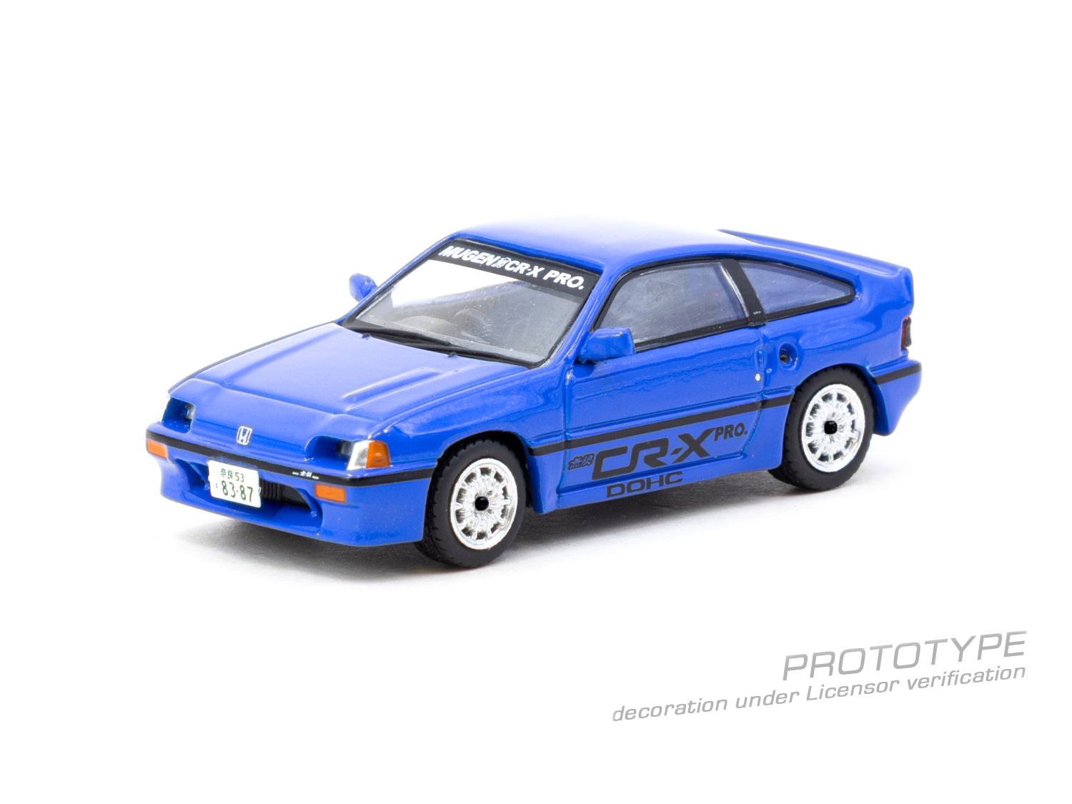 Tarmac Works 1/64 HONDA Ballade Sports MUGEN CR-X PRO Blue Model Car