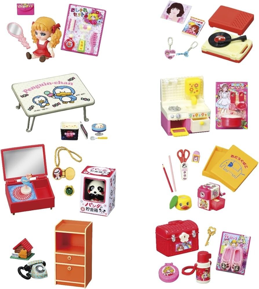 Re-ment Petit Sample Series Showa Retro Memory My Room Full set of 8