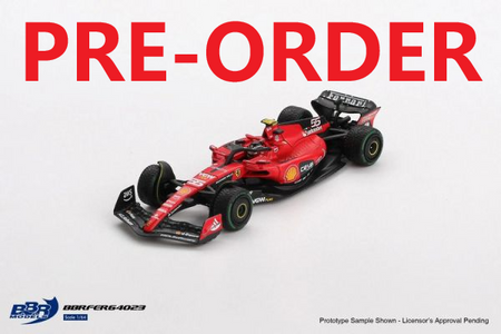 (Pre-order) BBR 1/64  Ferrari SF23 #55 C. Sainz 2023 Monaco GP Model Car