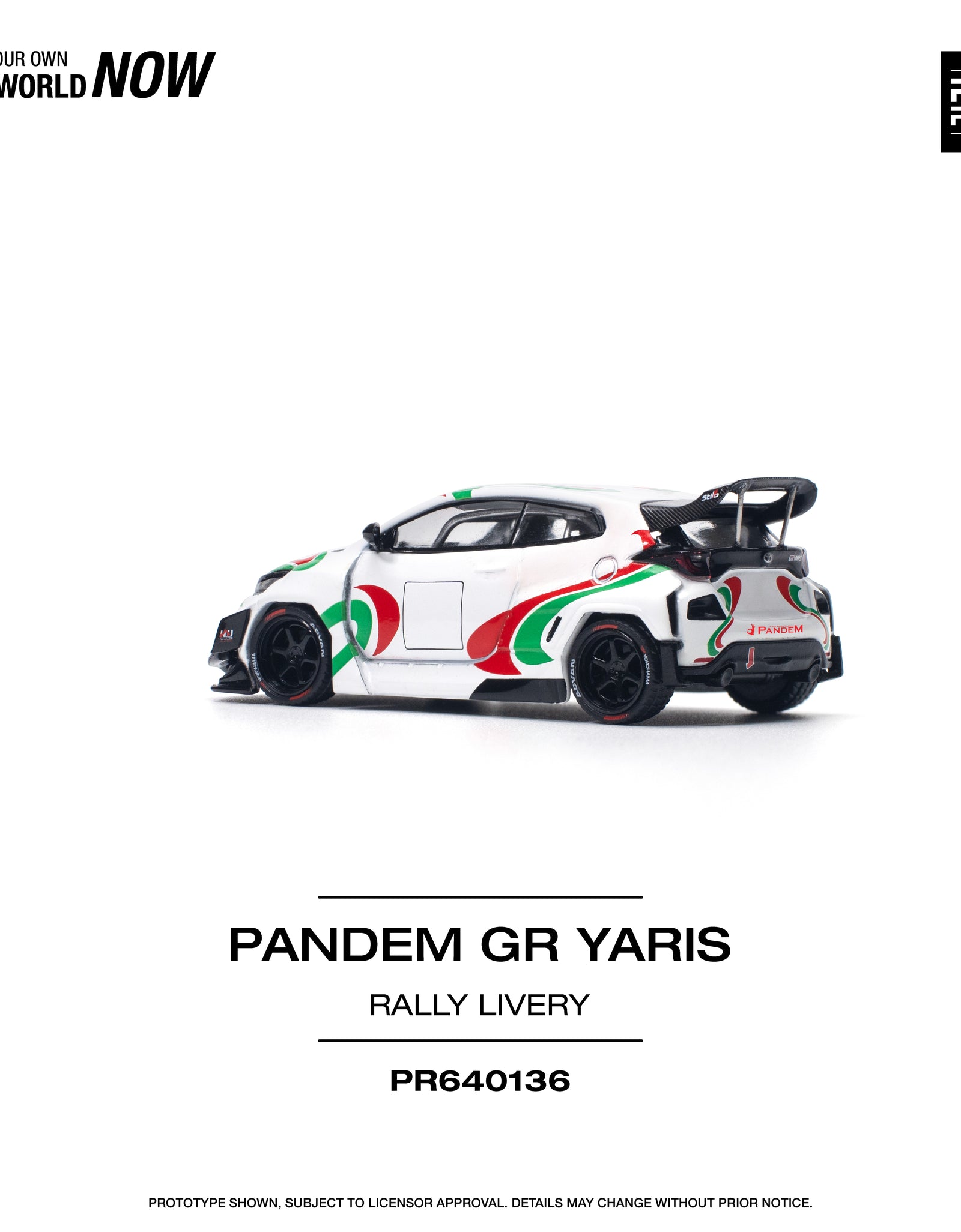 POPRACE 1/64 PANDEM GR YARIS - RALLY LIVERY Model Car