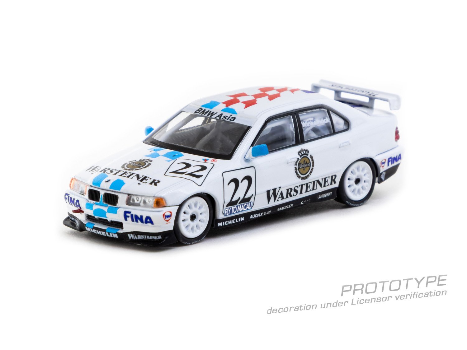 WEAK83 1:64 BMW 320i Macau Guia Race 1996 Joachim Winkelhock Model